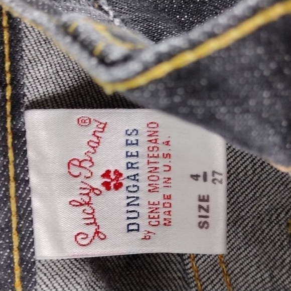 Lucky Brand Dungarees by Gene Montesano Black Mid Rise Straight Leg Color Jean - Picture 6 of 15